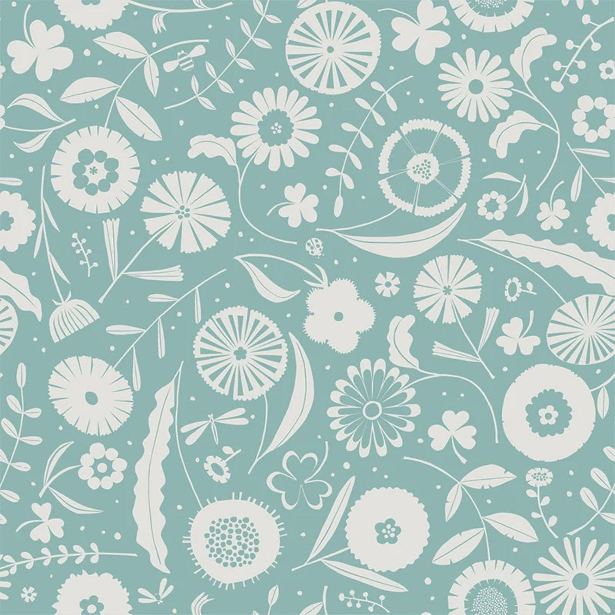 Flourish In Blue wallpaper