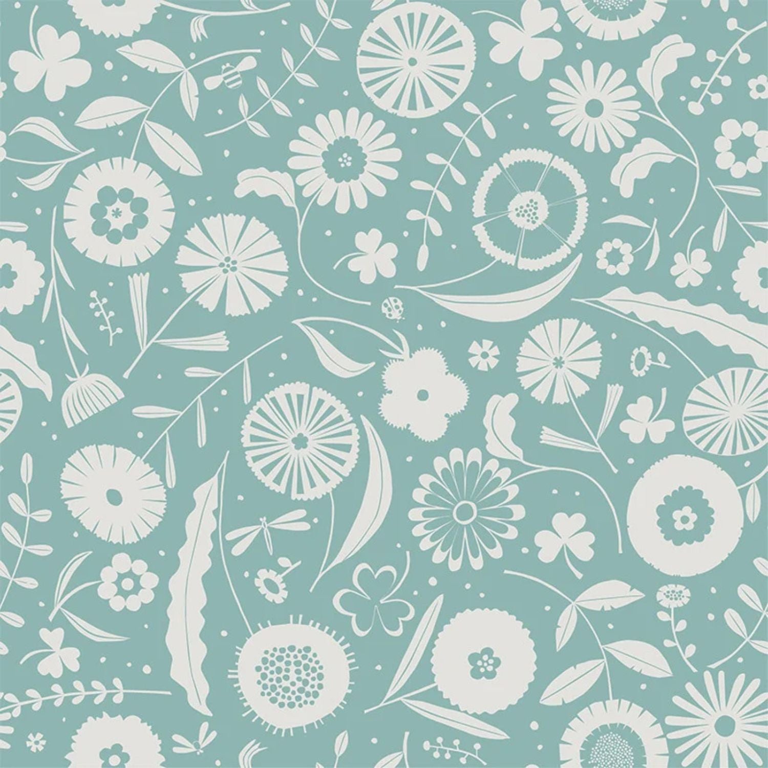Flourish In Blue wallpaper