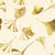 Golden Ginkgo Cream Wallpaper