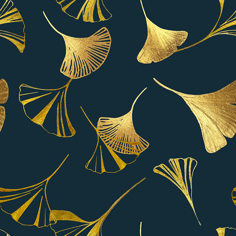 Golden Ginkgo Midnight Wallpaper