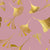 Golden Ginkgo Pink Wallpaper