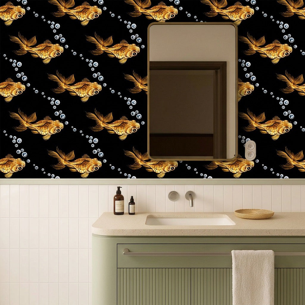 Goldfish – Black Wallpaper