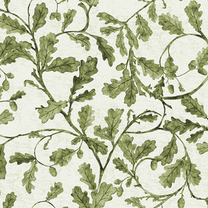 Great Oaks Green Wallpaper