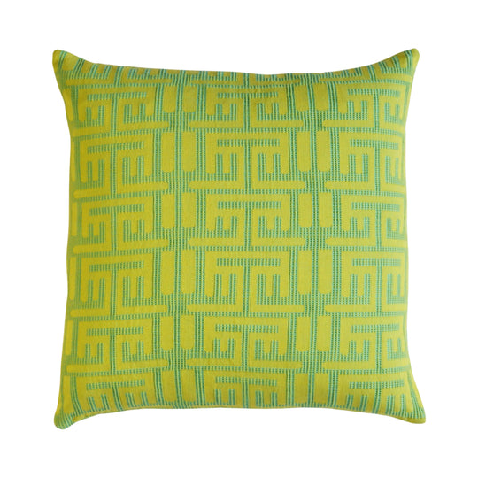Kuba Throw Pillow -   Chartreuse