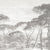 Italian Landscape Grey Wallpaper