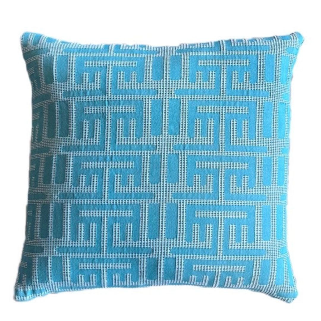 Kuba Throw Pillow - Turquoise