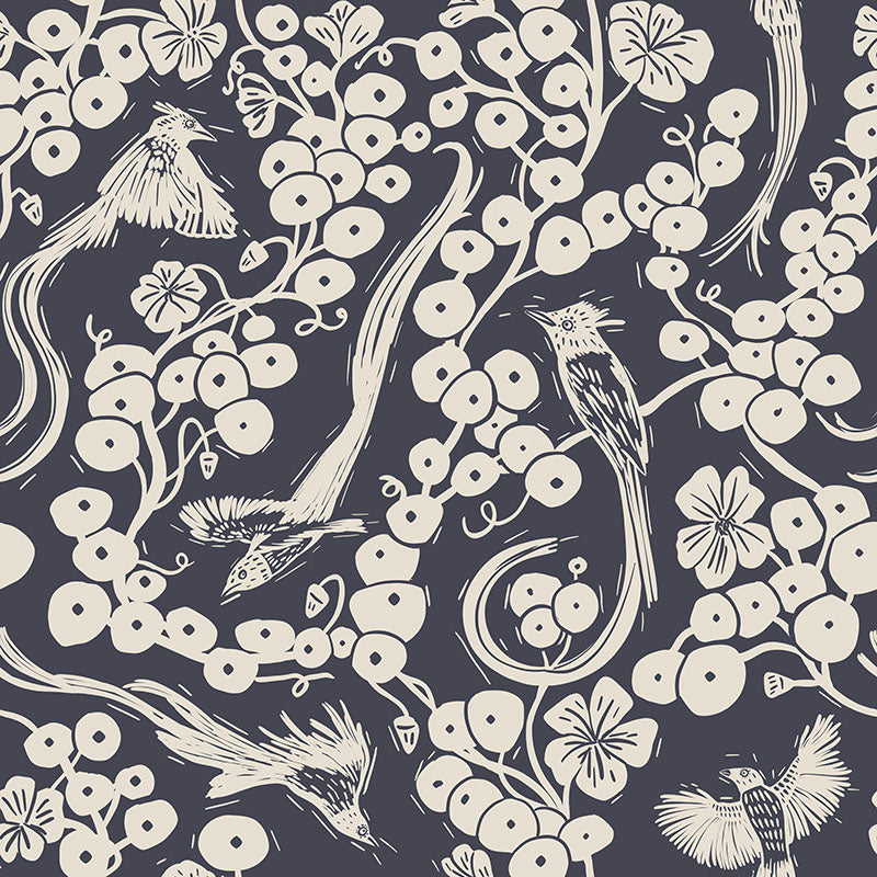 Flycatcher Black Wallpaper