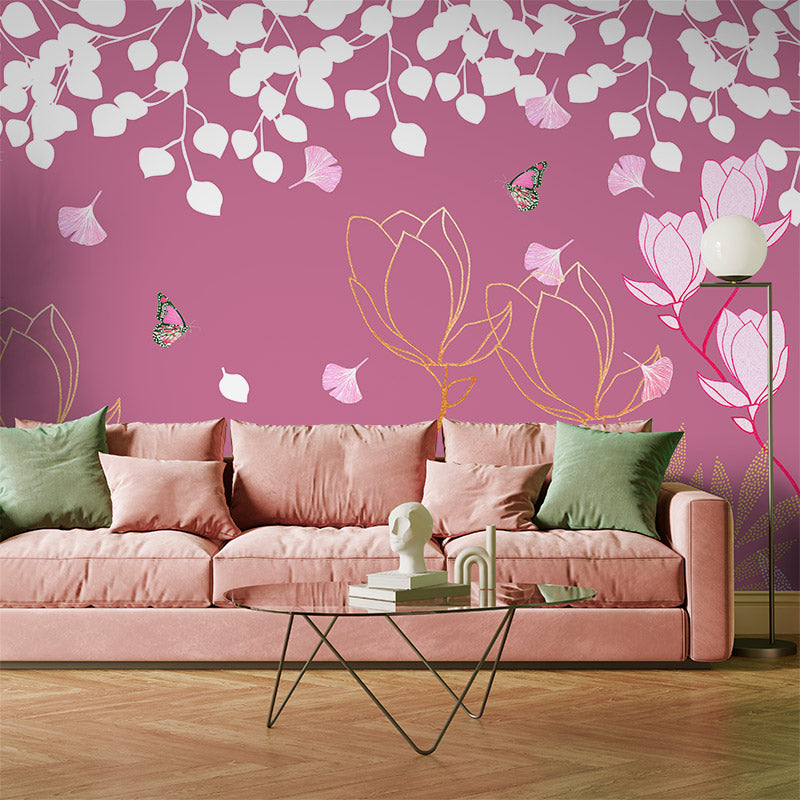 Magnolia Rosewater Wallpaper