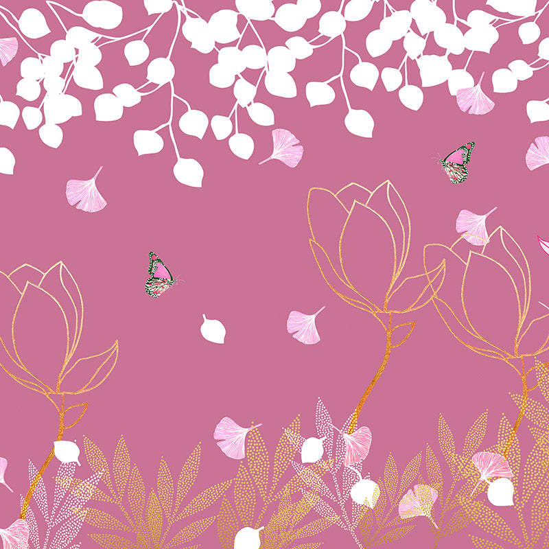 Magnolia Rosewater Wallpaper