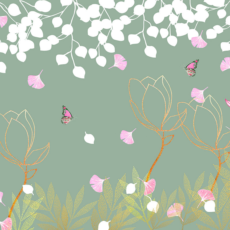 Magnolia Sage Wallpaper