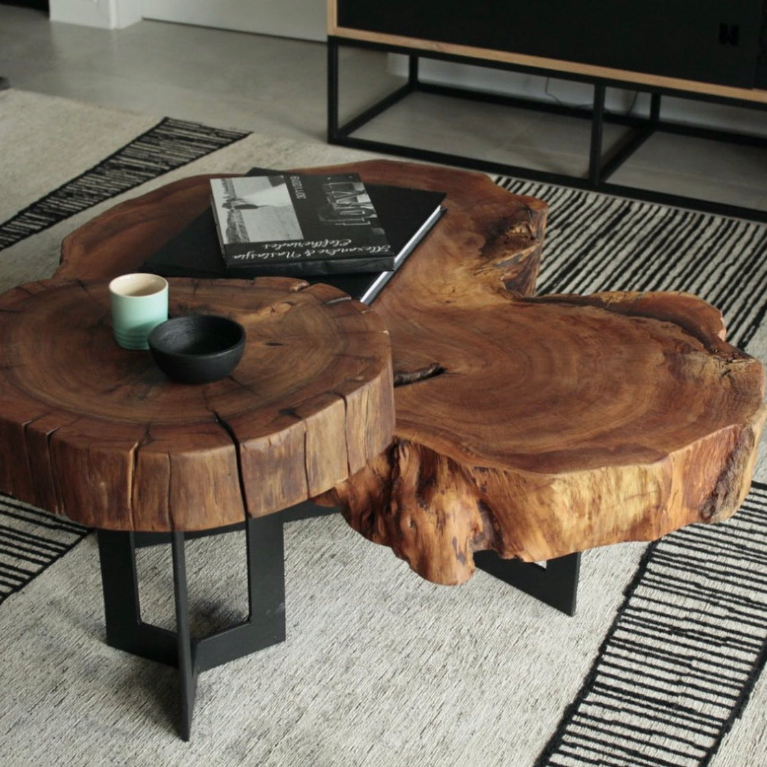 Matumi Nested Live Edge Coffee Table