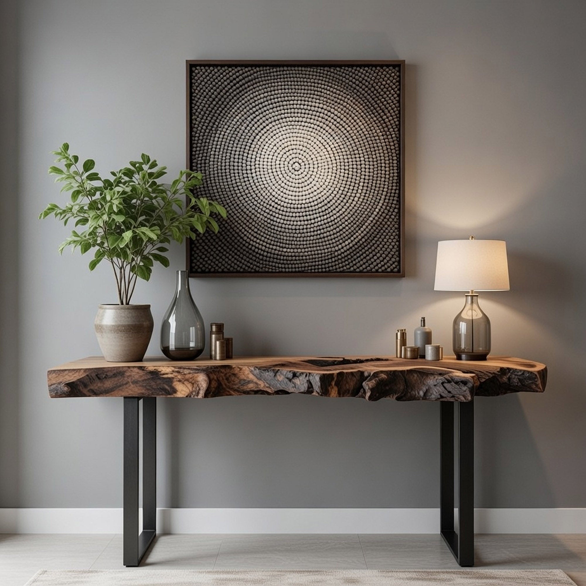 Matumi Slab Live Edge Console Table