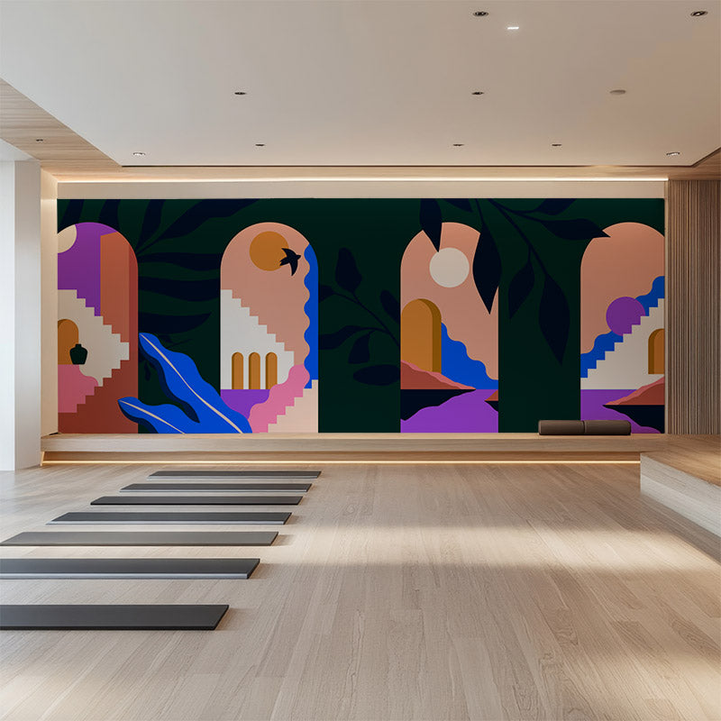 Mediterranean Afternoons Dark Wallpaper