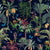 Monkeys and Butterflies in Jungle – Navy Wallpaper
