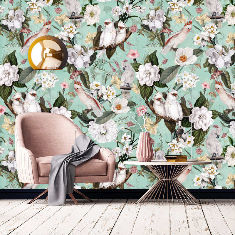 BlushPowderPinkVintageParrotTropicalJungle_CelesteWildernessbyUtaNaumann.jpg