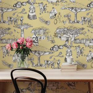 Noluthando French Vanilla Toile wallpaper