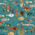 Oceania – Teal Wallpaper