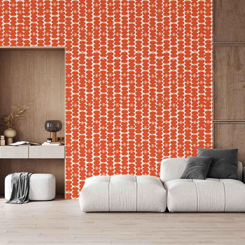 Oddjects Persimmon and Shell wallpaper