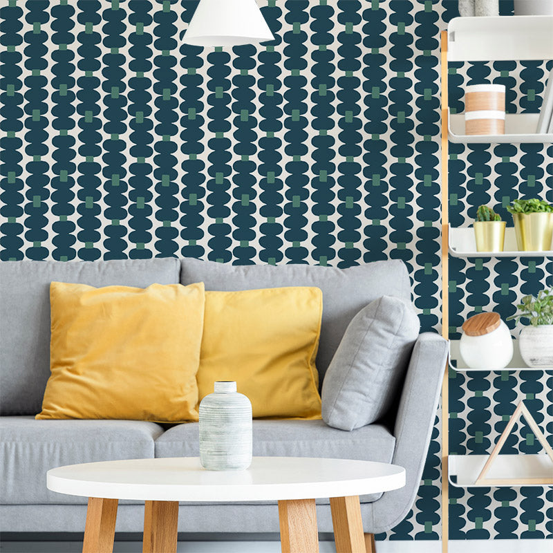 Oddjects Petrol and Teal wallpaper