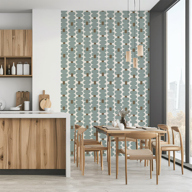 Oddjects Wedgewood and Cocoa wallpaper