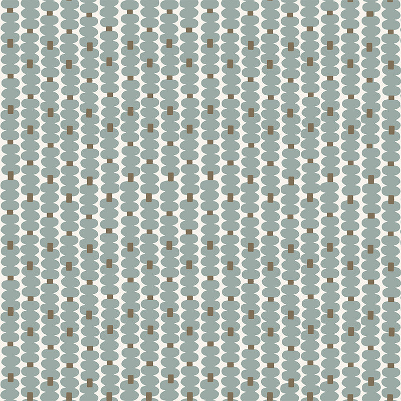 Oddjects Wedgewood and Cocoa wallpaper