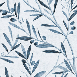 Olive Branch Delft Wallpaper