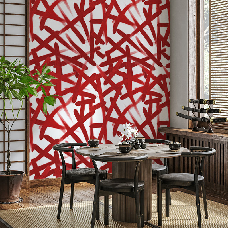 Paint Brush Red Wallpaper