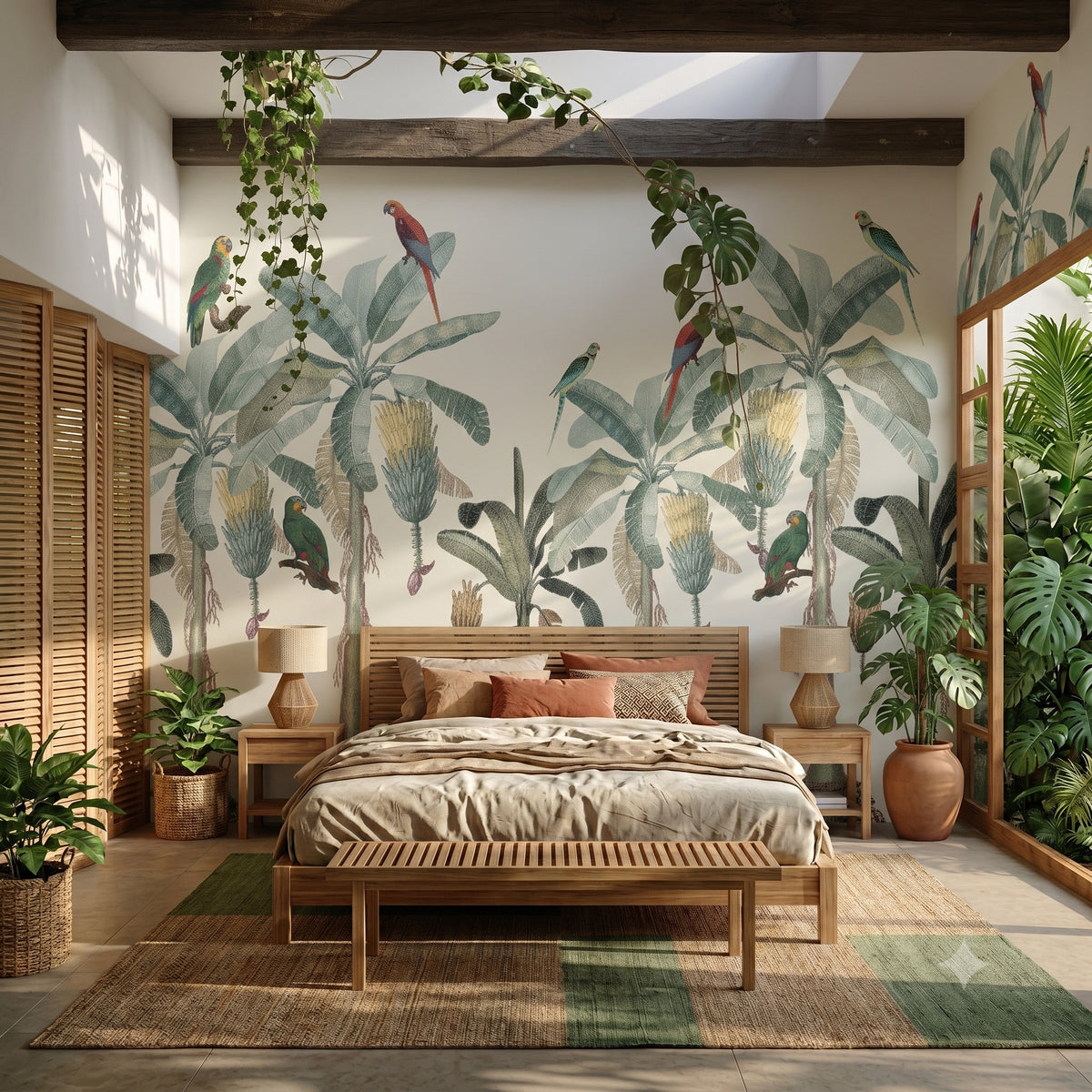 Palm Parot Wallpaper