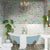 Pastel Antique Chinoiserie Garden Blue wallpaper