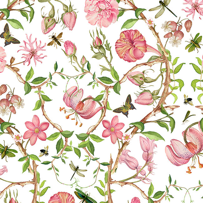 Pastel Antique Chinoiserie Garden wallpaper