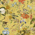 Pastel Tropical Monkey And Flowers Chinoiserie Mustard wallpaper