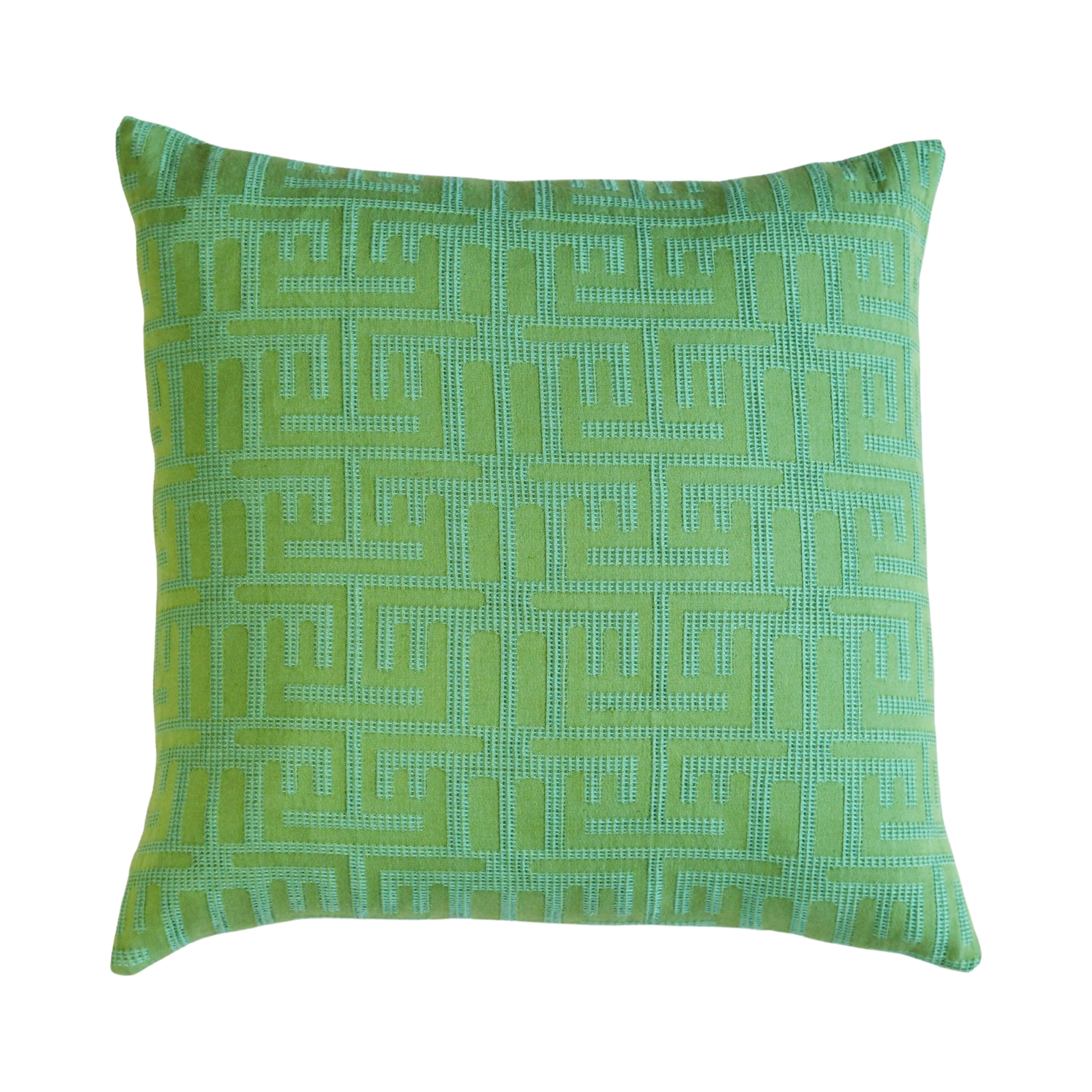 Kuba Throw Pillow -   Garden Green