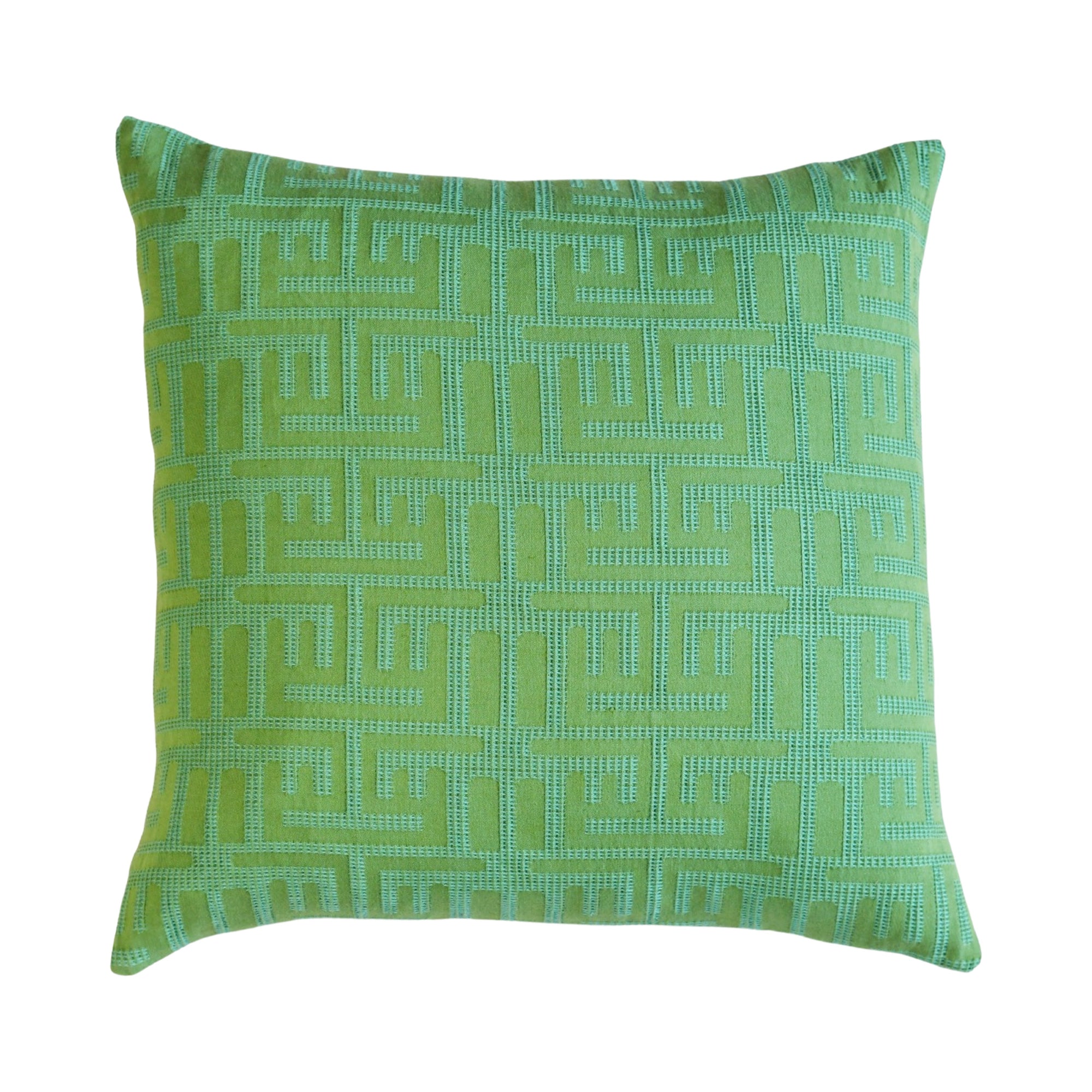 Kuba Throw Pillow -   Garden Green