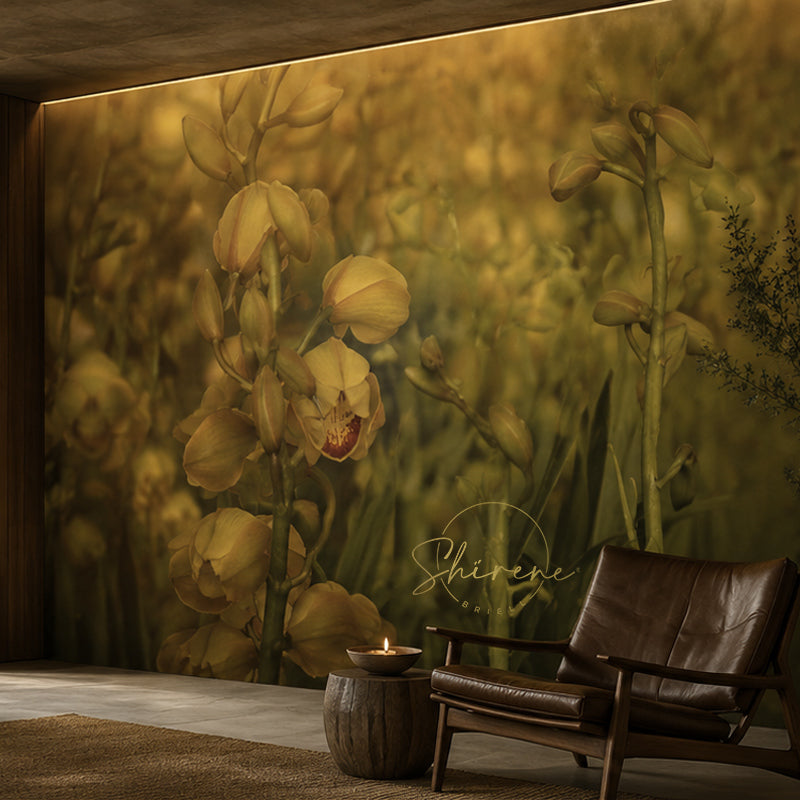 Golden Orchid Wallpaper