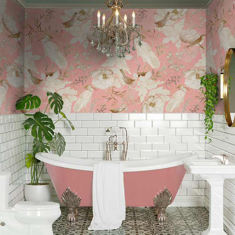Rococo-Vintage-Flowers-And-Birds-Garden-Coral-by-Uta-Naumann.jpg