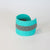 African Wire Wide Striped Cuff Bangle