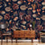 Shells and Sealife – Navy Wallpaper