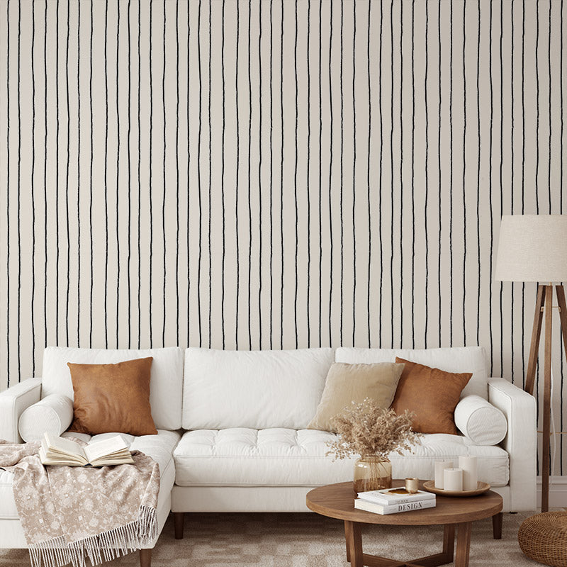Simple Stripe Black wallpaper