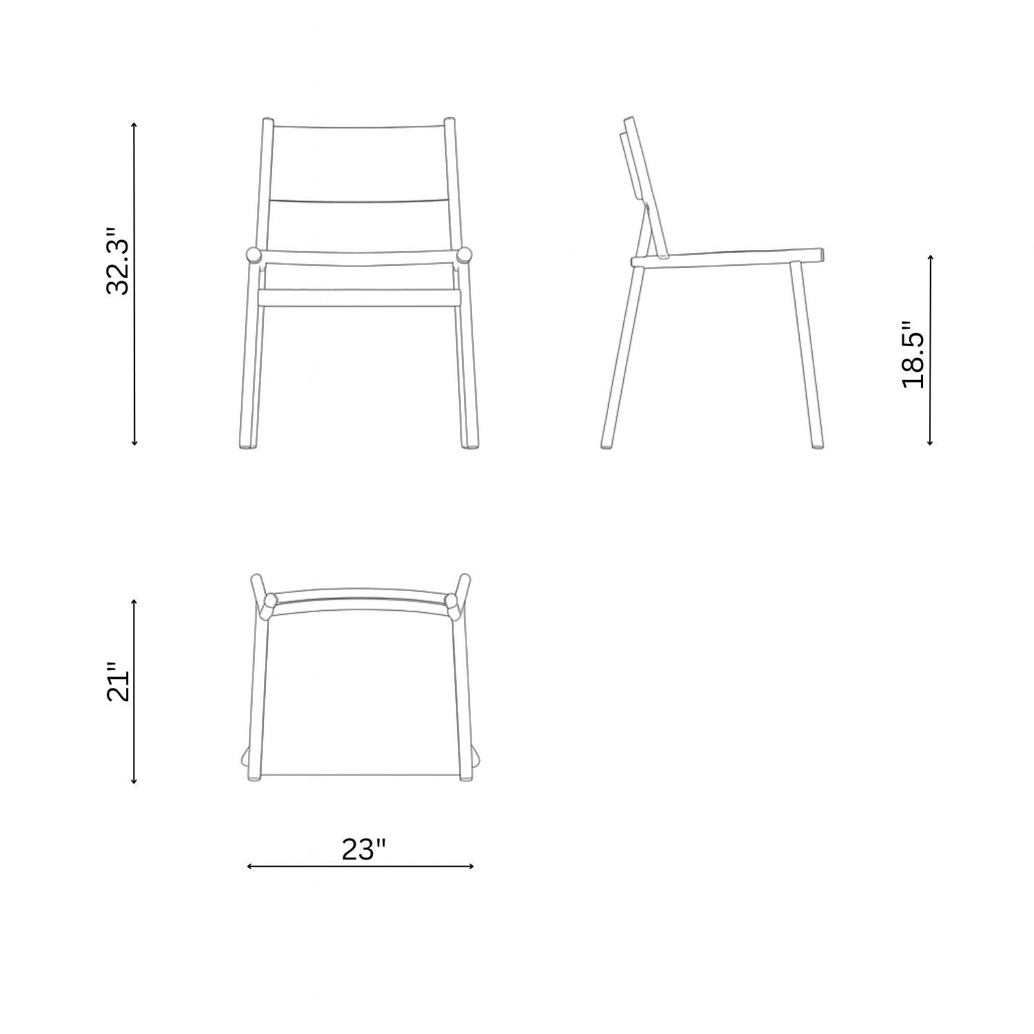 Slingshot dining chair