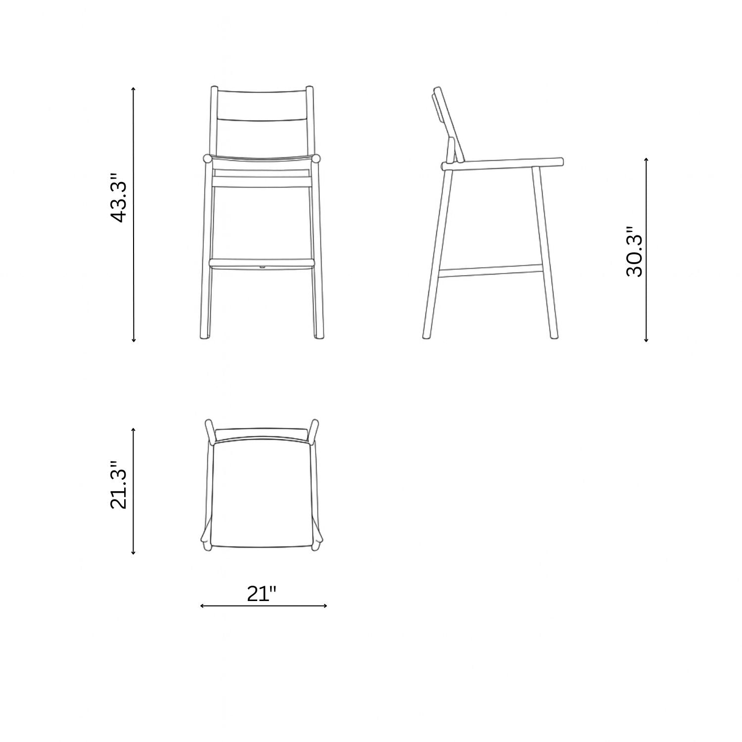 Slingshot bar stool