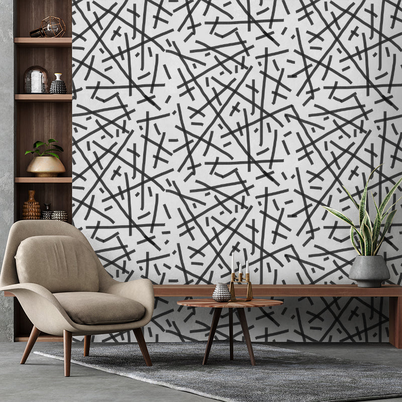 Streamer Charcoal Wallpaper