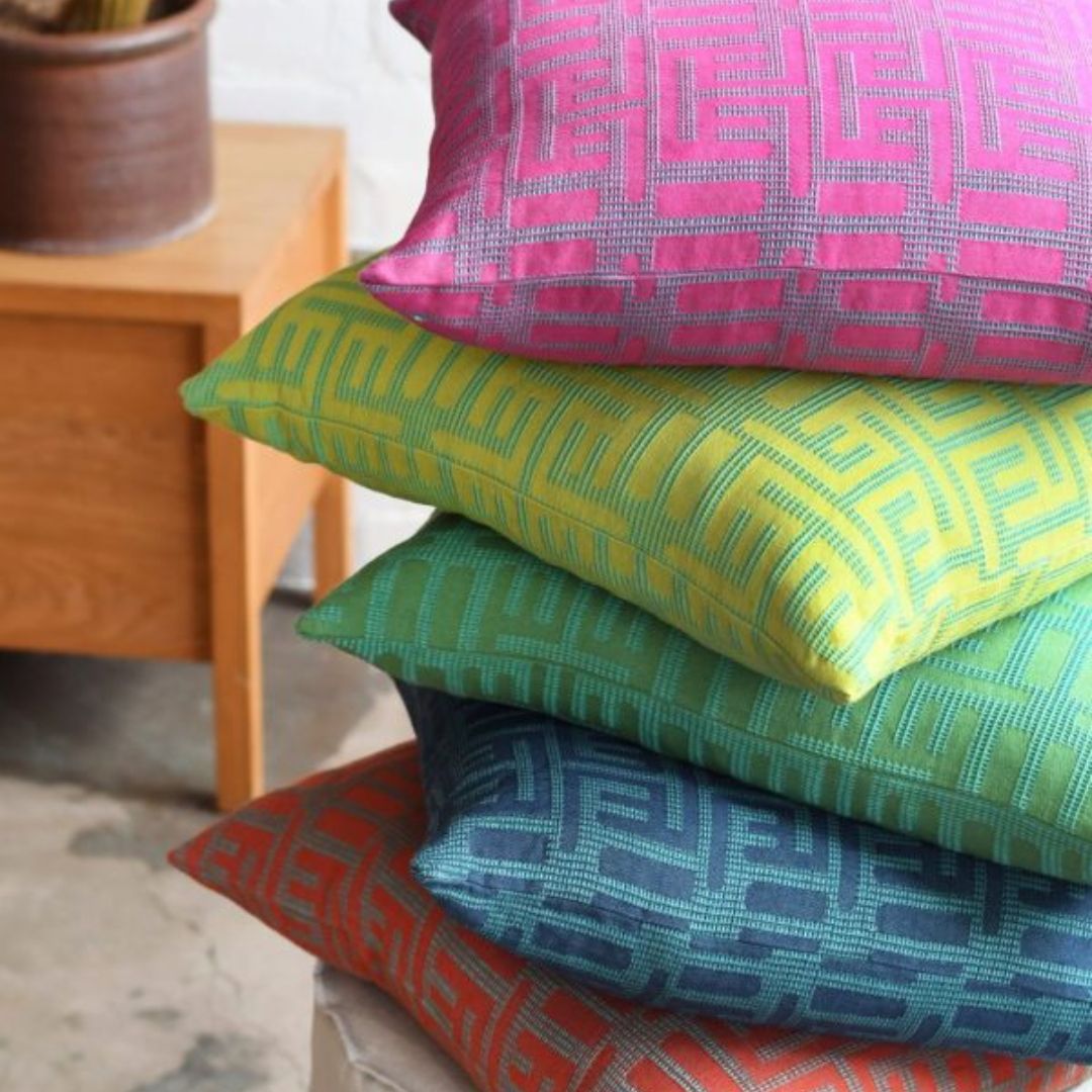 Kuba Throw Pillow - Turquoise