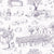 Toile du Cap Classic Aubergine Wallpaper