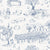 Toile du Cap Classic Navy Wallpaper