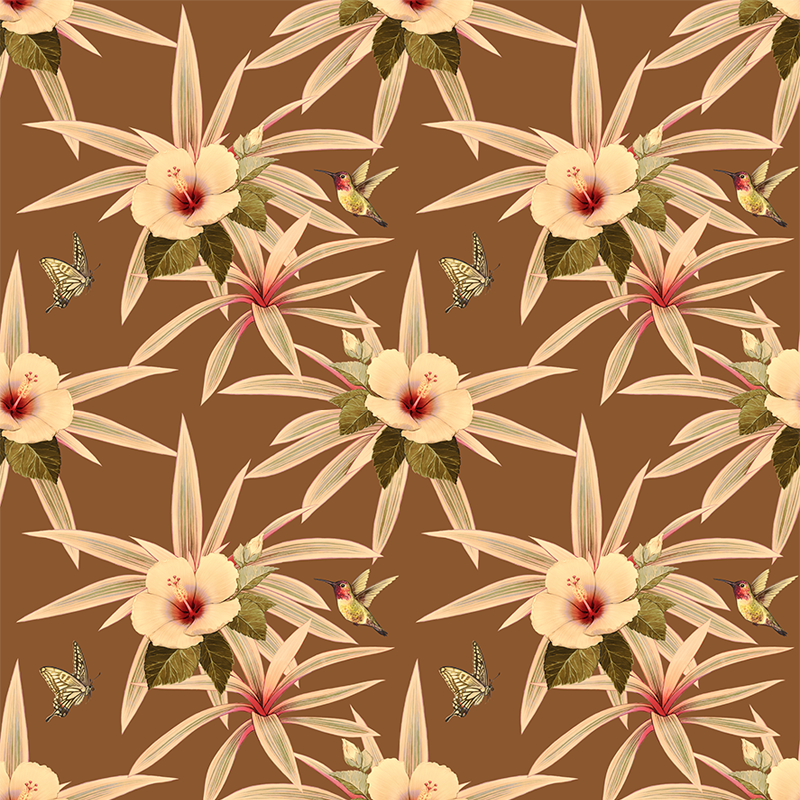 Pollinator Party – Terracotta Wallpaper