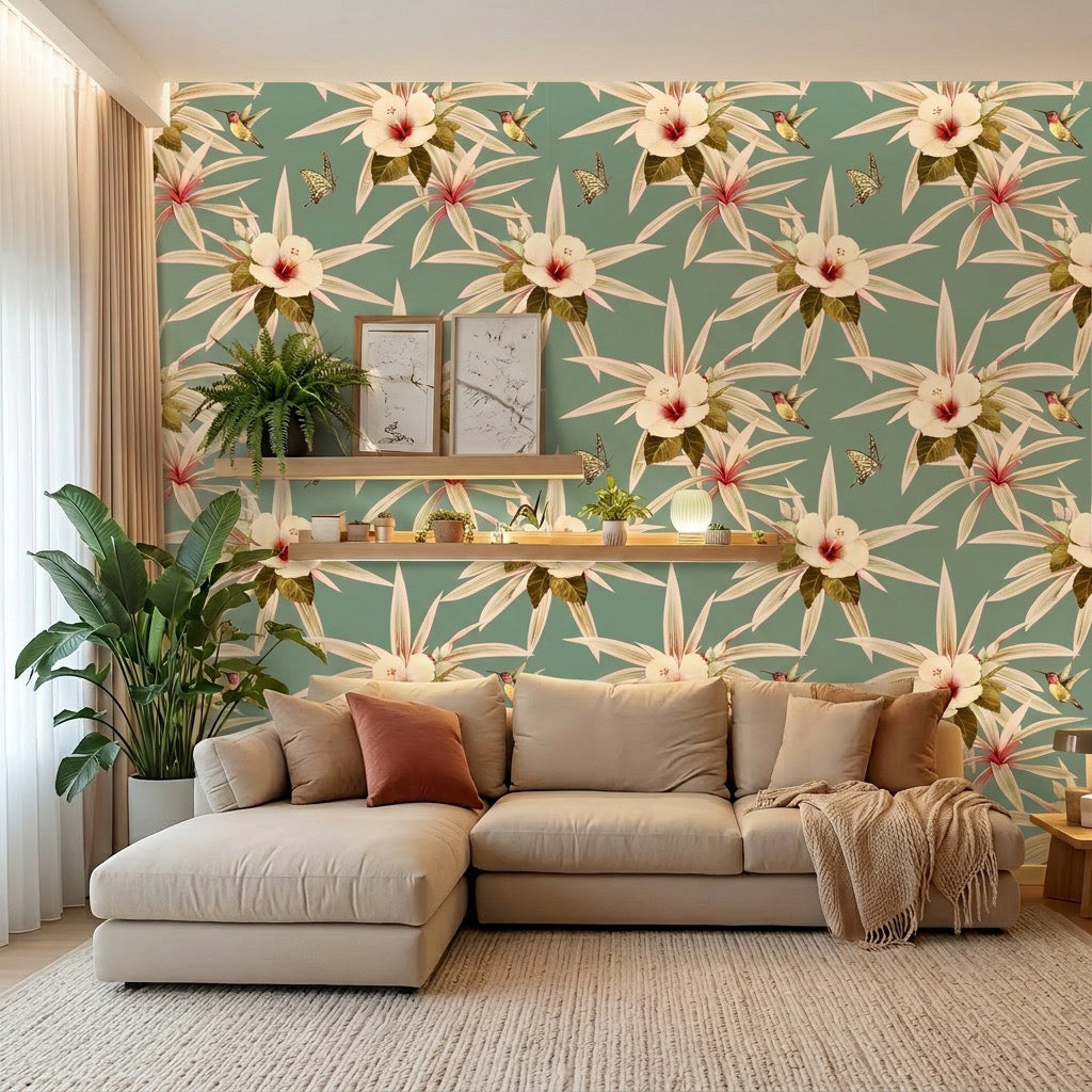 Pollinator Party – Lagoon Wallpaper
