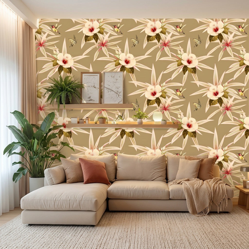 Pollinator Party – Sand Wallpaper