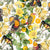 Vintage Toucans and Tropical Fruits wallpaper
