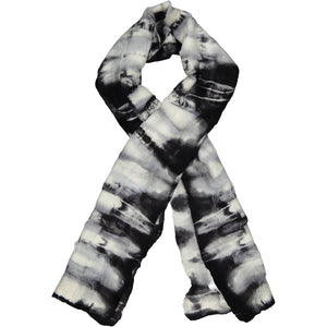 Adire Nuno shawl - charcoal
