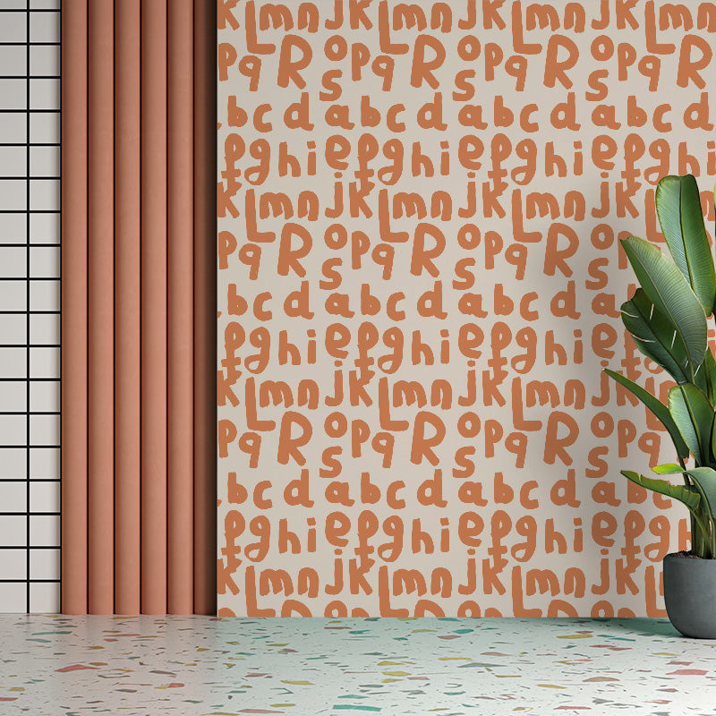 ABCDEFG – Orange Wallpaper